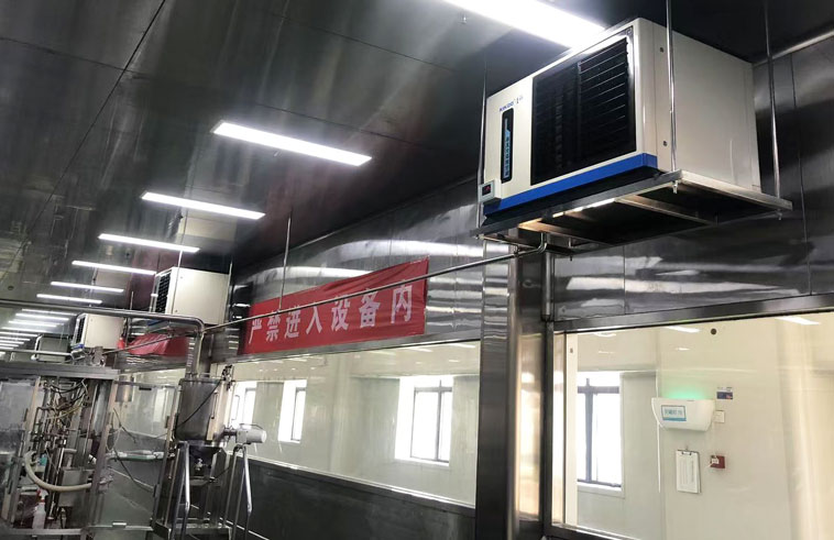 高溫車間降溫方法，首選蒸發(fā)冷省電空調(diào)-臥式軸流空調(diào)機組