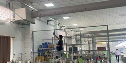 大型制衣廠(chǎng)區(qū)域降溫，安裝星科工業(yè)省電空調(diào)-臥式管道機(jī)